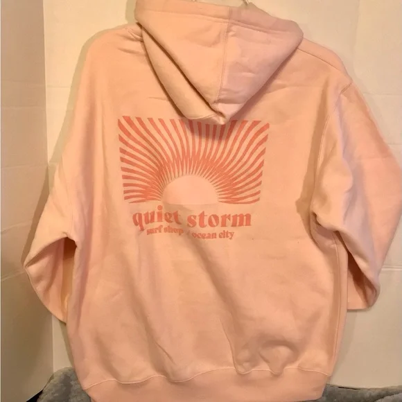 Quiet Storm Surf Shop Pink Hoodie Sz XXL NWT - Picture 4 of 7